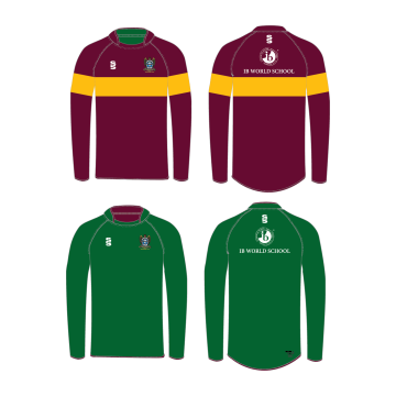 DARTFORD GRAMMAR SCHOOL REVERSIBLE RUGBY SHIRT GREEN/MAROON