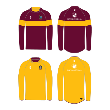 DARTFORD GRAMMAR SCHOOL REVERSIBLE RUGBY SHIRT AMBER/MAROON