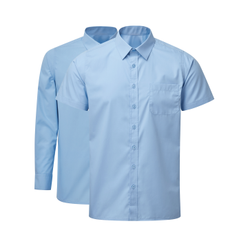 Senior Day Wear - Light Blue Sleeved Shirt Shirt (Twin Pack)