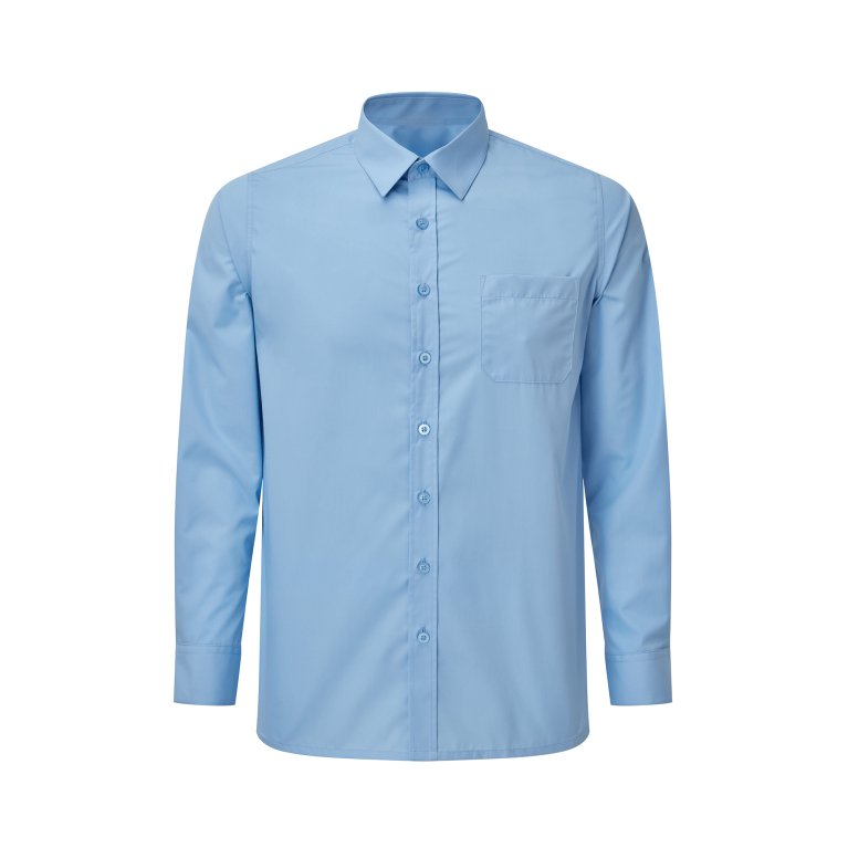 Senior Day Wear - Light Blue Sleeved Shirt Shirt (Twin Pack)